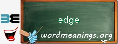 WordMeaning blackboard for edge